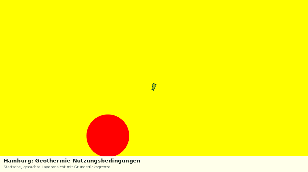 Statische Kartenansicht: Hamburg: Geothermie-Nutzungsbedingungen