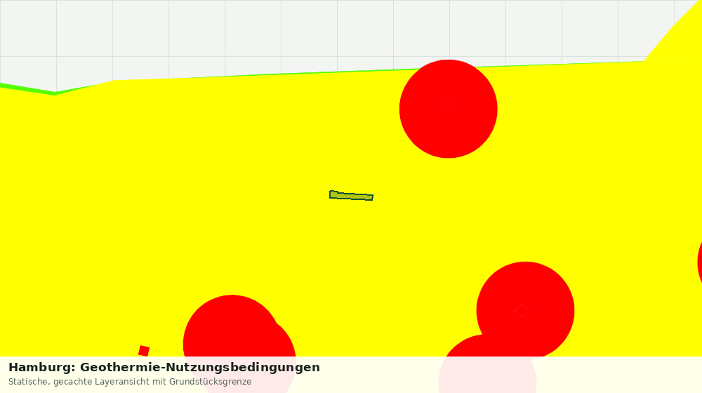 Statische Kartenansicht: Hamburg: Geothermie-Nutzungsbedingungen