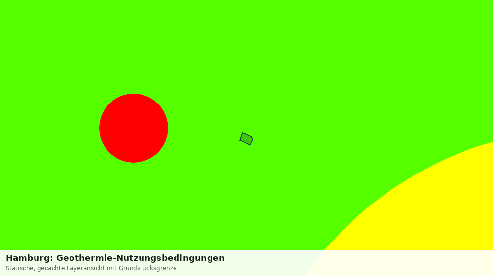Statische Kartenansicht: Hamburg: Geothermie-Nutzungsbedingungen
