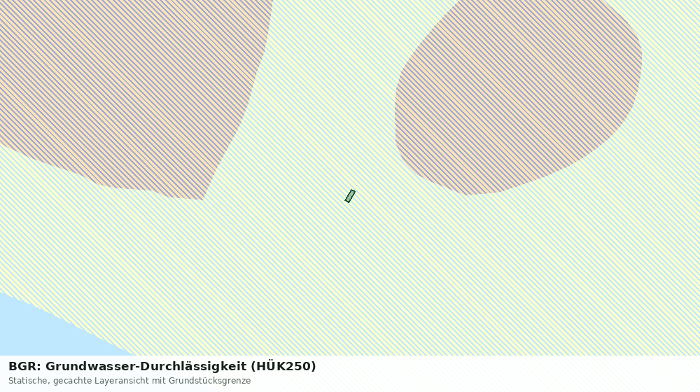 Statische Kartenansicht: BGR: Grundwasser-Durchlässigkeit (HÜK250)