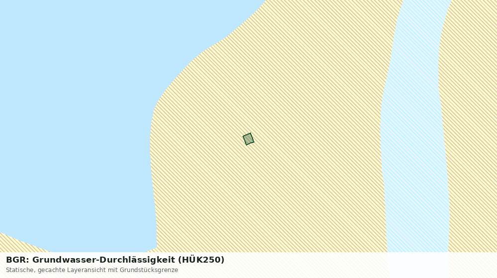 Statische Kartenansicht: BGR: Grundwasser-Durchlässigkeit (HÜK250)
