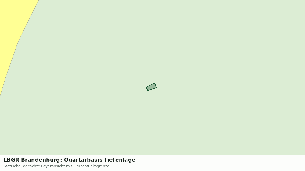 Statische Kartenansicht: LBGR Brandenburg: Quartärbasis-Tiefenlage