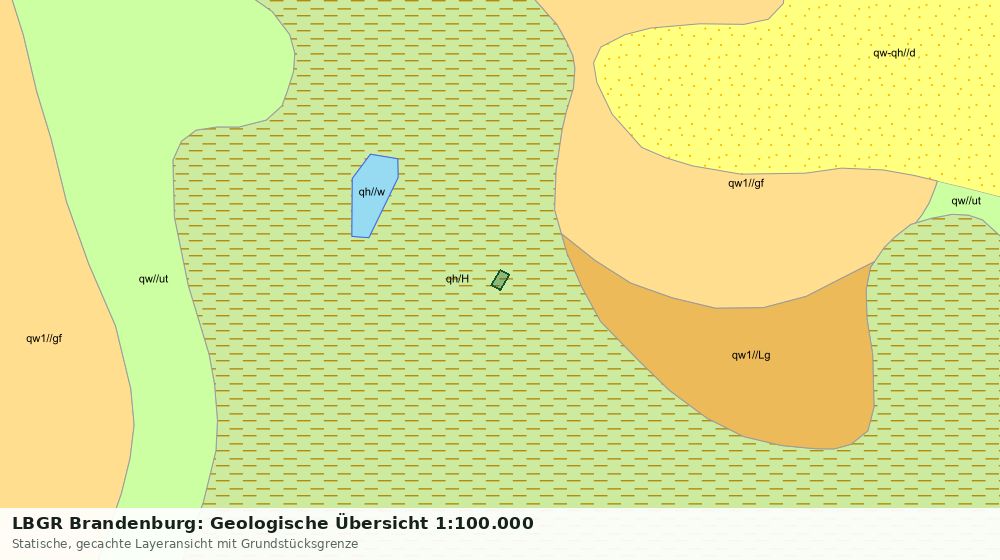 Statische Kartenansicht: LBGR Brandenburg: Geologische Übersicht 1:100.000