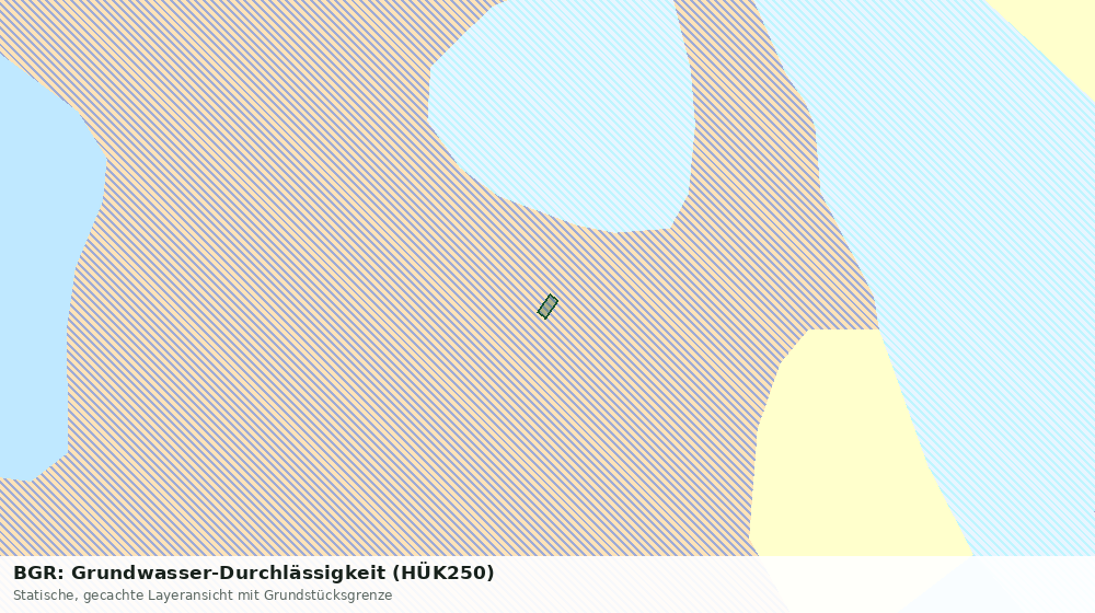 Statische Kartenansicht: BGR: Grundwasser-Durchlässigkeit (HÜK250)