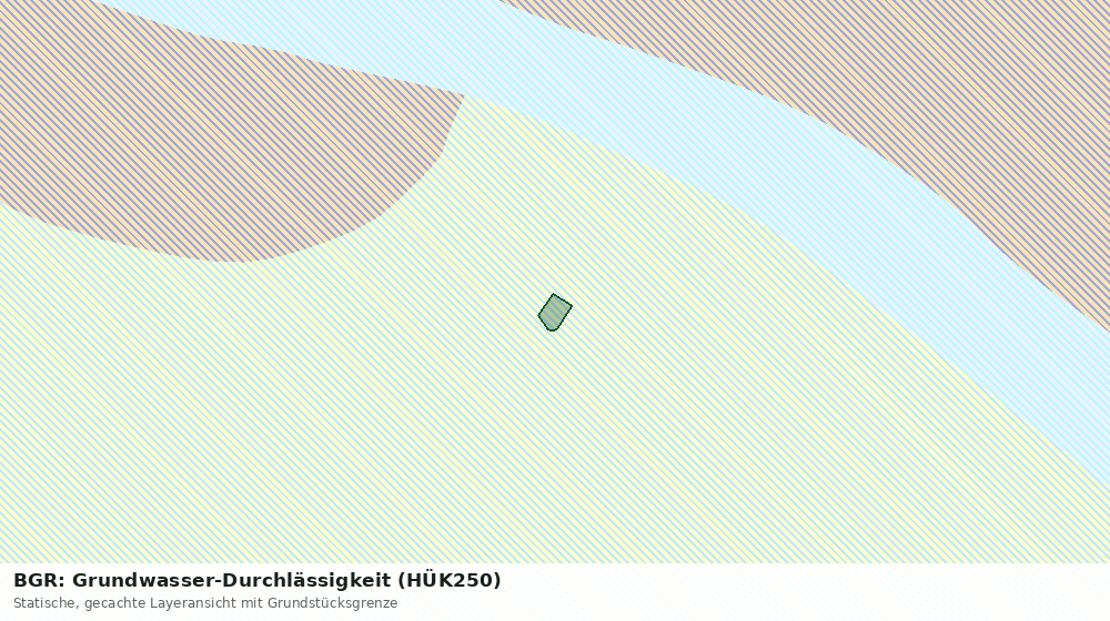 Statische Kartenansicht: BGR: Grundwasser-Durchlässigkeit (HÜK250)