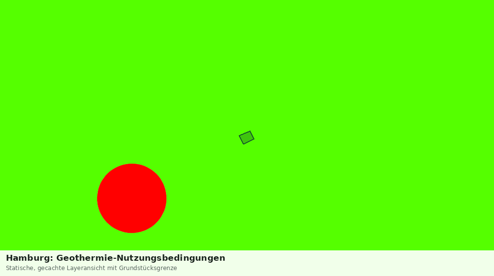 Statische Kartenansicht: Hamburg: Geothermie-Nutzungsbedingungen