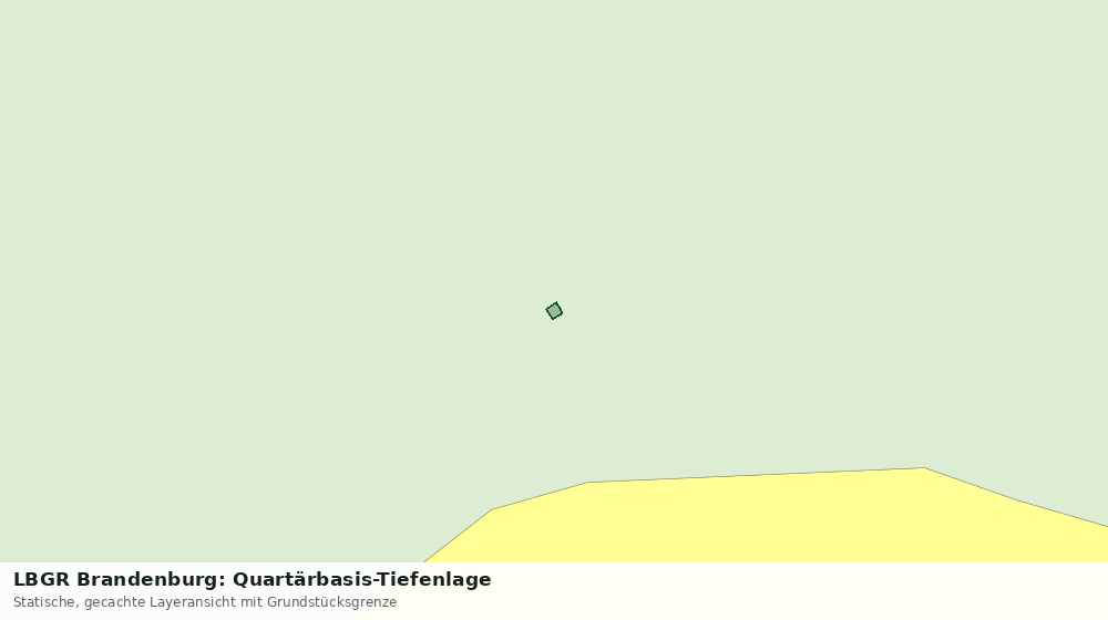 Statische Kartenansicht: LBGR Brandenburg: Quartärbasis-Tiefenlage
