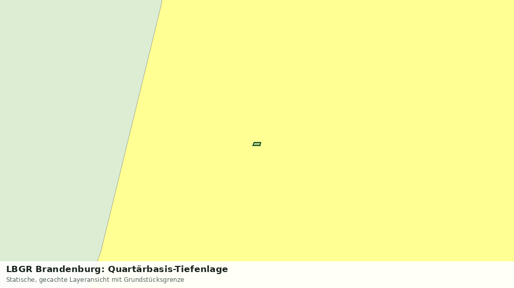 Statische Kartenansicht: LBGR Brandenburg: Quartärbasis-Tiefenlage