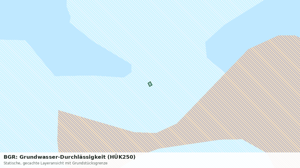 Statische Kartenansicht: BGR: Grundwasser-Durchlässigkeit (HÜK250)