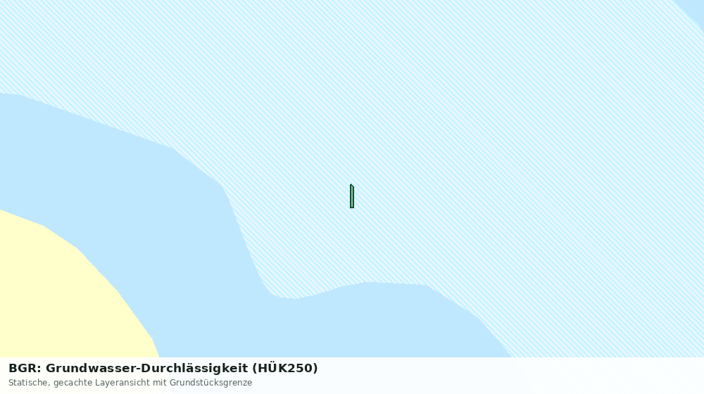 Statische Kartenansicht: BGR: Grundwasser-Durchlässigkeit (HÜK250)