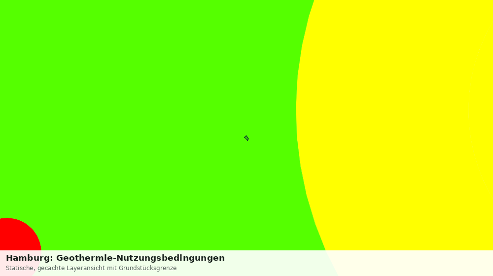 Statische Kartenansicht: Hamburg: Geothermie-Nutzungsbedingungen