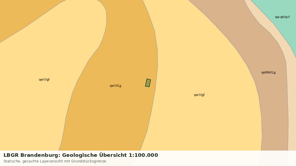 Statische Kartenansicht: LBGR Brandenburg: Geologische Übersicht 1:100.000