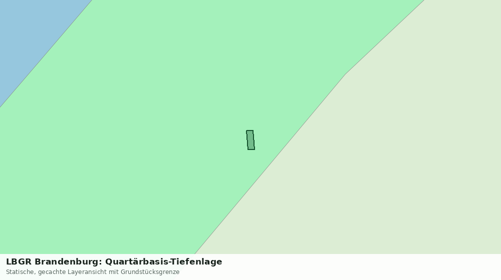 Statische Kartenansicht: LBGR Brandenburg: Quartärbasis-Tiefenlage