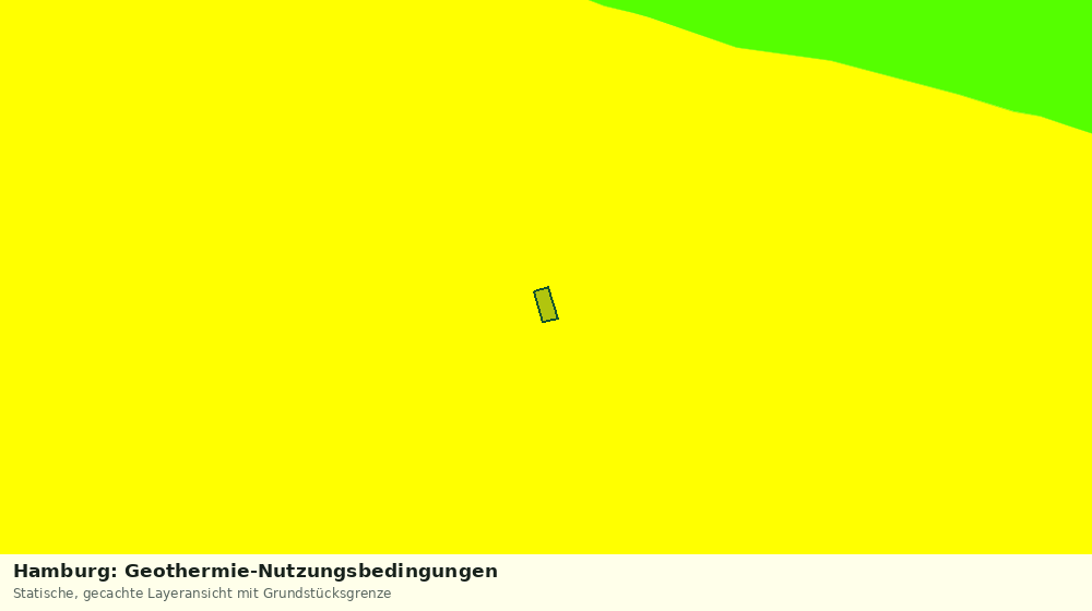 Statische Kartenansicht: Hamburg: Geothermie-Nutzungsbedingungen