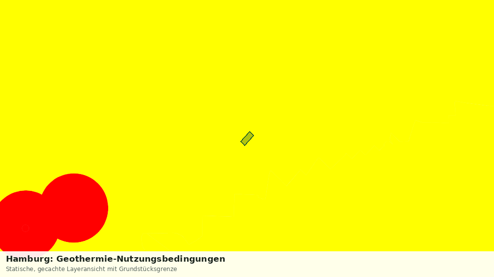 Statische Kartenansicht: Hamburg: Geothermie-Nutzungsbedingungen