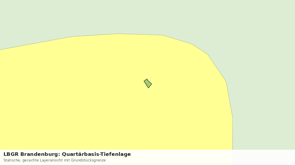 Statische Kartenansicht: LBGR Brandenburg: Quartärbasis-Tiefenlage