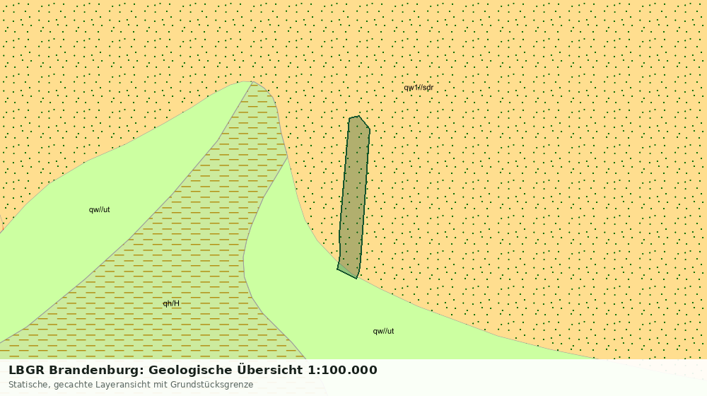 Statische Kartenansicht: LBGR Brandenburg: Geologische Übersicht 1:100.000