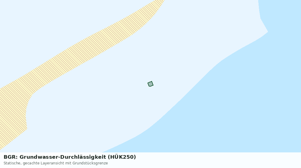 Statische Kartenansicht: BGR: Grundwasser-Durchlässigkeit (HÜK250)
