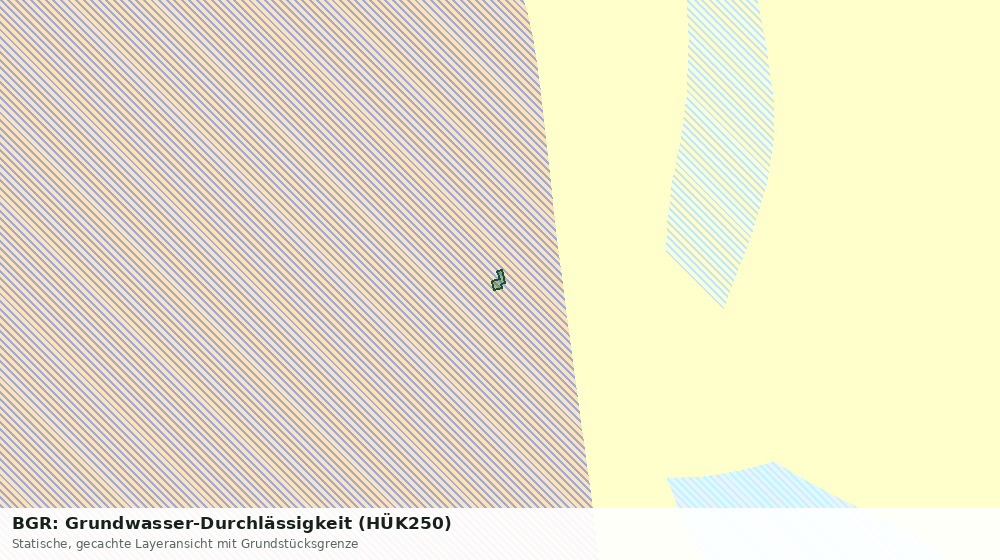 Statische Kartenansicht: BGR: Grundwasser-Durchlässigkeit (HÜK250)