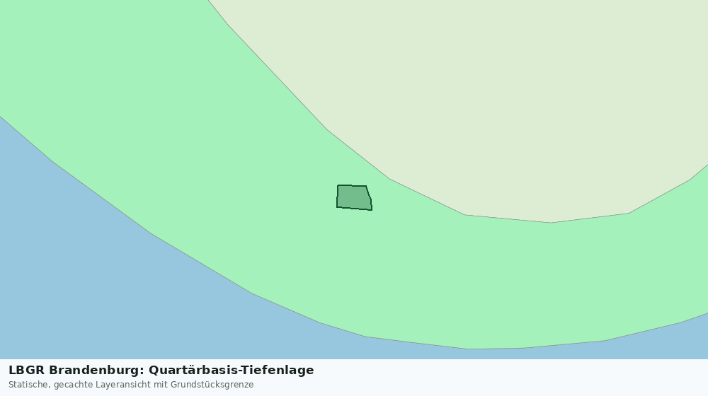 Statische Kartenansicht: LBGR Brandenburg: Quartärbasis-Tiefenlage