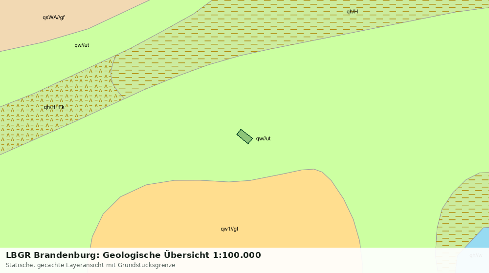 Statische Kartenansicht: LBGR Brandenburg: Geologische Übersicht 1:100.000