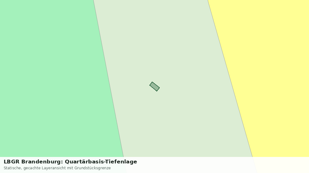 Statische Kartenansicht: LBGR Brandenburg: Quartärbasis-Tiefenlage