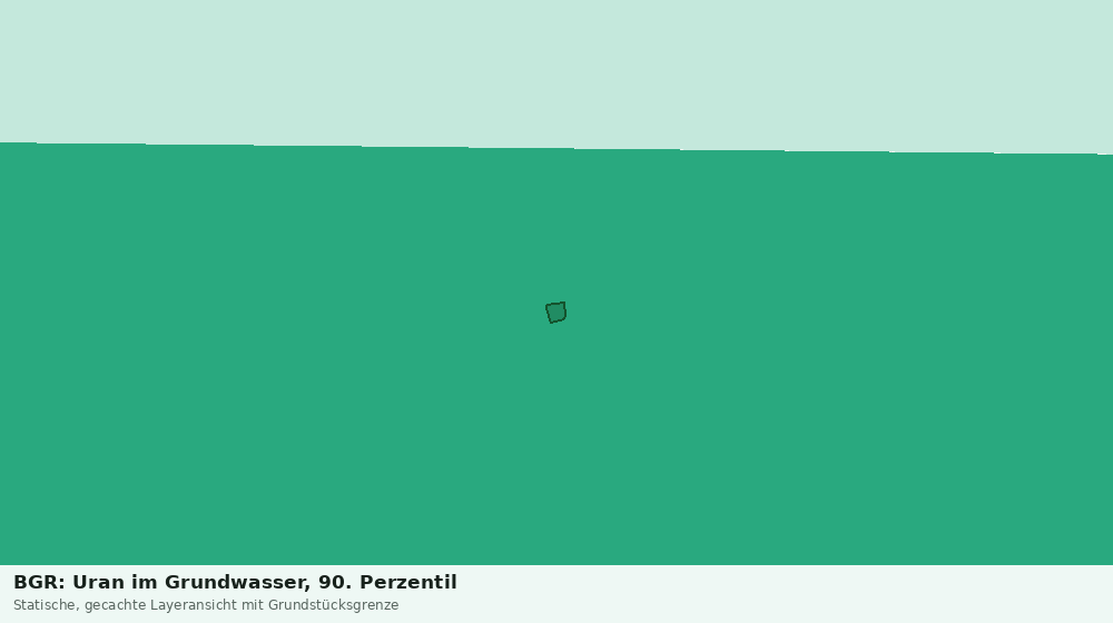 Statische Kartenansicht: BGR: Uran im Grundwasser, 90. Perzentil