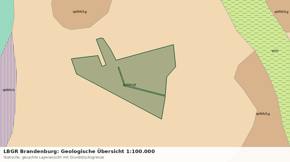 Statische Kartenansicht: LBGR Brandenburg: Geologische Übersicht 1:100.000