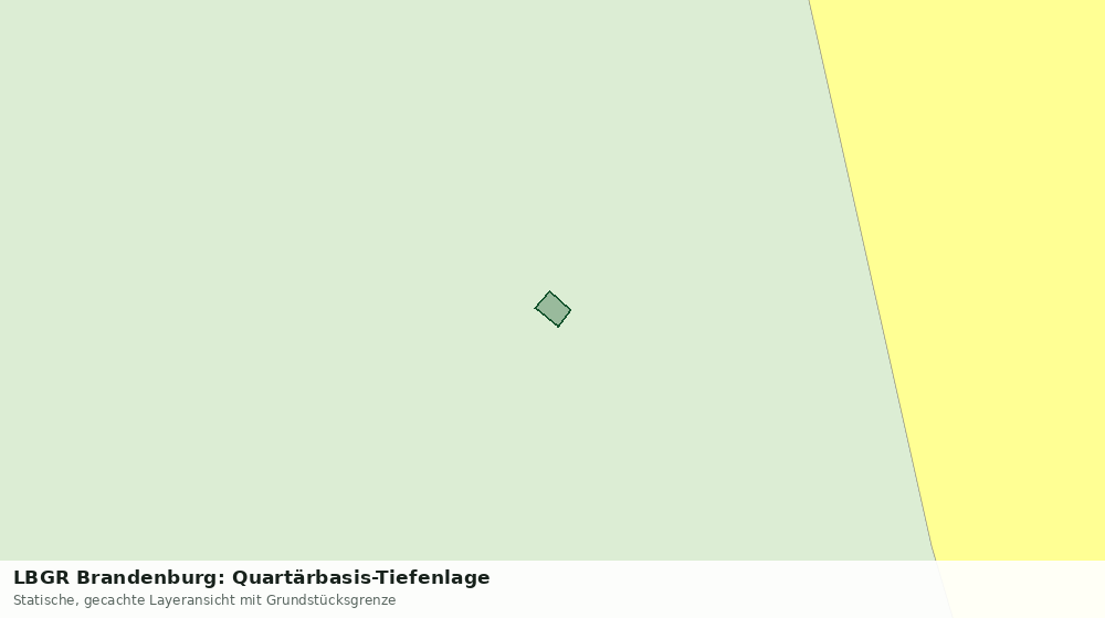 Statische Kartenansicht: LBGR Brandenburg: Quartärbasis-Tiefenlage