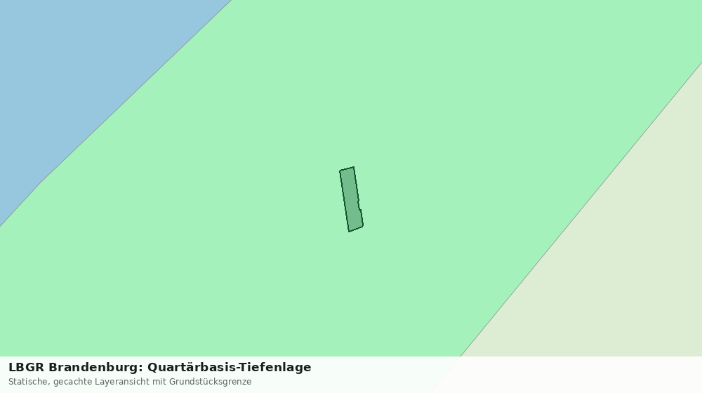 Statische Kartenansicht: LBGR Brandenburg: Quartärbasis-Tiefenlage