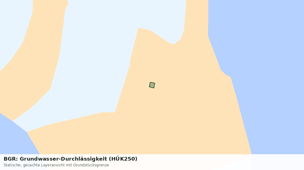 Statische Kartenansicht: BGR: Grundwasser-Durchlässigkeit (HÜK250)