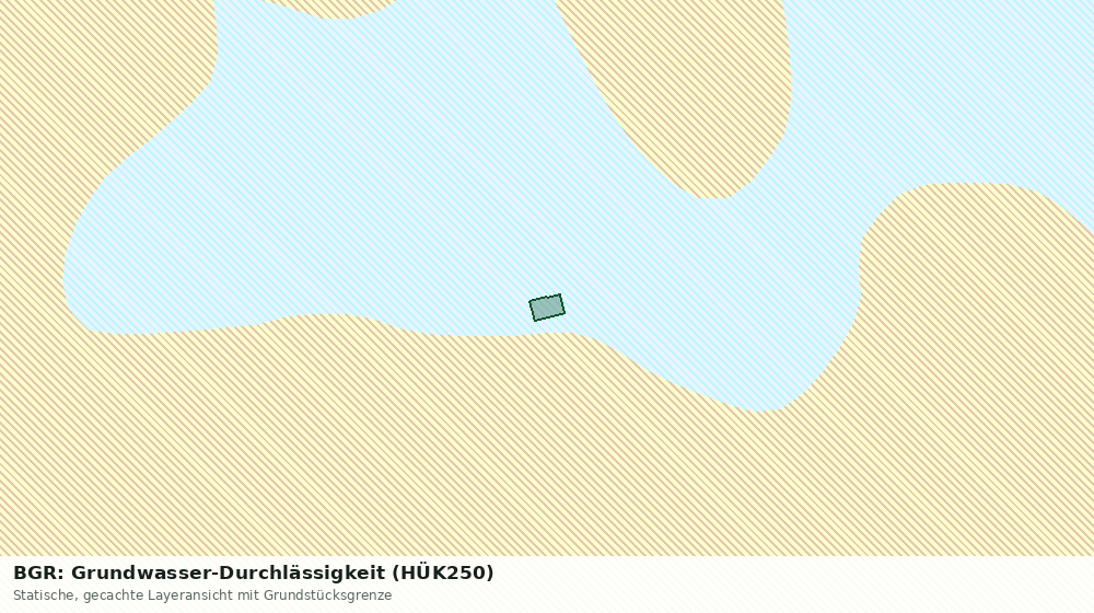 Statische Kartenansicht: BGR: Grundwasser-Durchlässigkeit (HÜK250)
