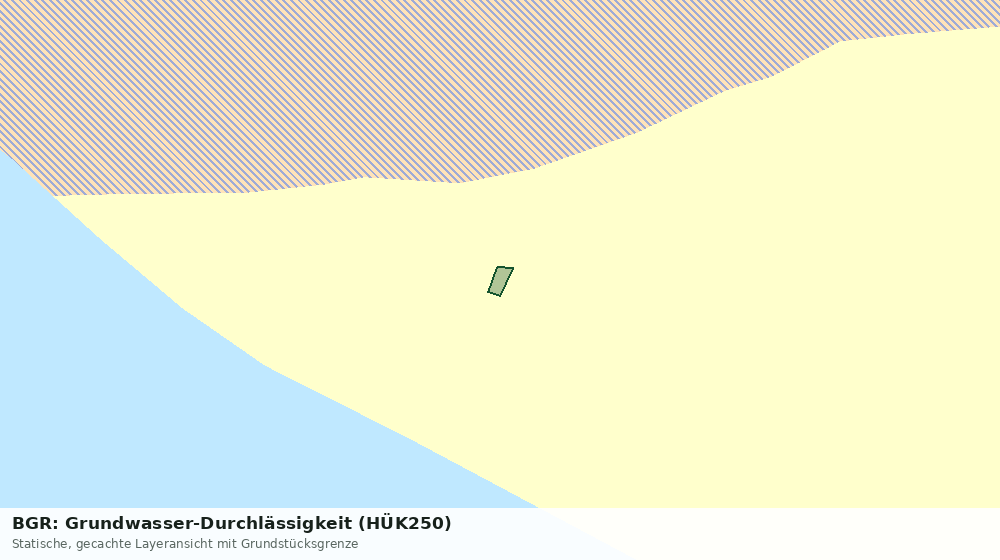 Statische Kartenansicht: BGR: Grundwasser-Durchlässigkeit (HÜK250)