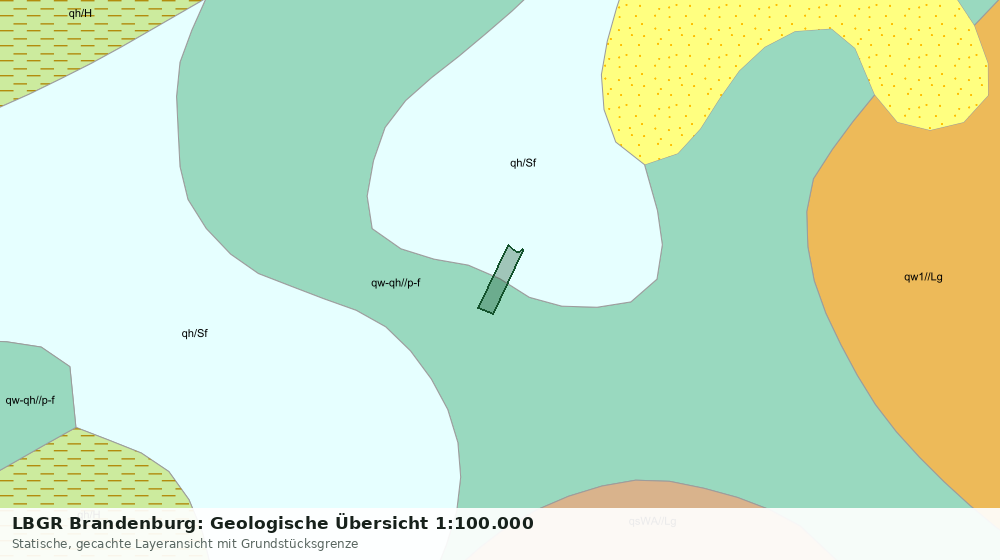 Statische Kartenansicht: LBGR Brandenburg: Geologische Übersicht 1:100.000