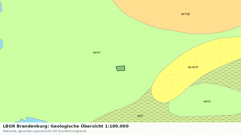Statische Kartenansicht: LBGR Brandenburg: Geologische Übersicht 1:100.000