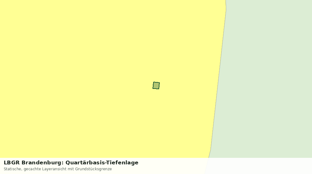 Statische Kartenansicht: LBGR Brandenburg: Quartärbasis-Tiefenlage