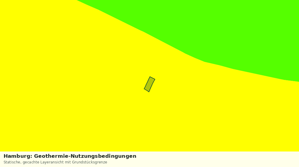 Statische Kartenansicht: Hamburg: Geothermie-Nutzungsbedingungen