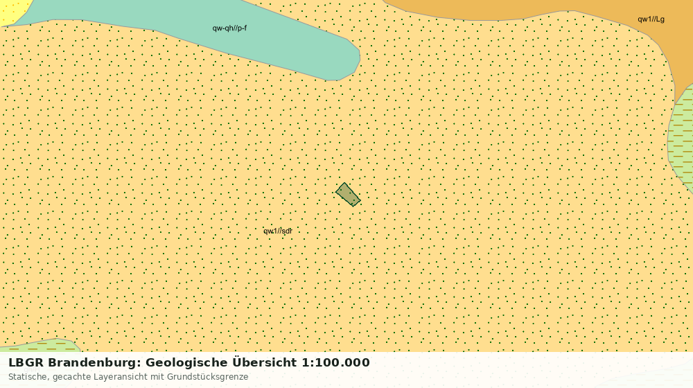 Statische Kartenansicht: LBGR Brandenburg: Geologische Übersicht 1:100.000