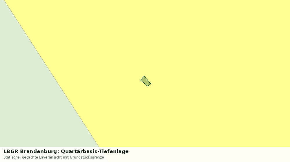 Statische Kartenansicht: LBGR Brandenburg: Quartärbasis-Tiefenlage