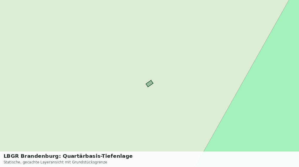 Statische Kartenansicht: LBGR Brandenburg: Quartärbasis-Tiefenlage