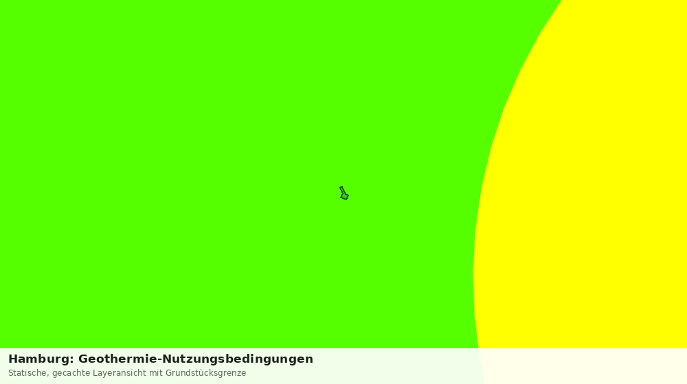 Statische Kartenansicht: Hamburg: Geothermie-Nutzungsbedingungen