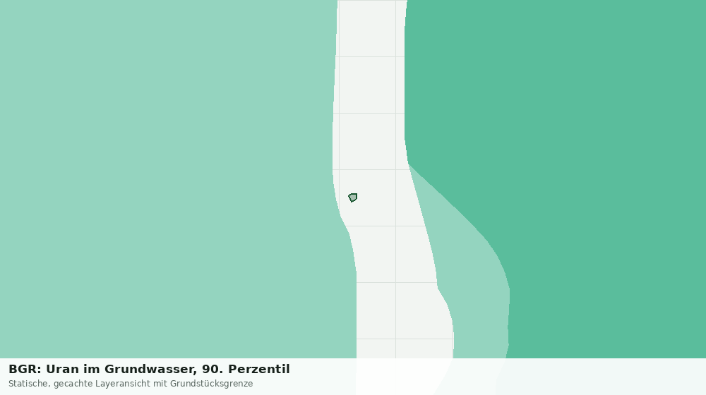 Statische Kartenansicht: BGR: Uran im Grundwasser, 90. Perzentil