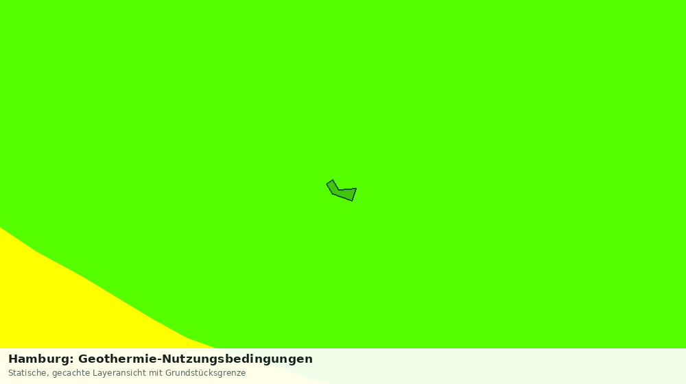 Statische Kartenansicht: Hamburg: Geothermie-Nutzungsbedingungen