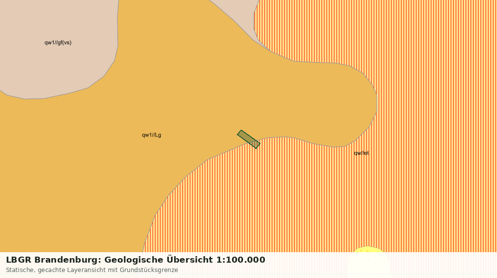 Statische Kartenansicht: LBGR Brandenburg: Geologische Übersicht 1:100.000