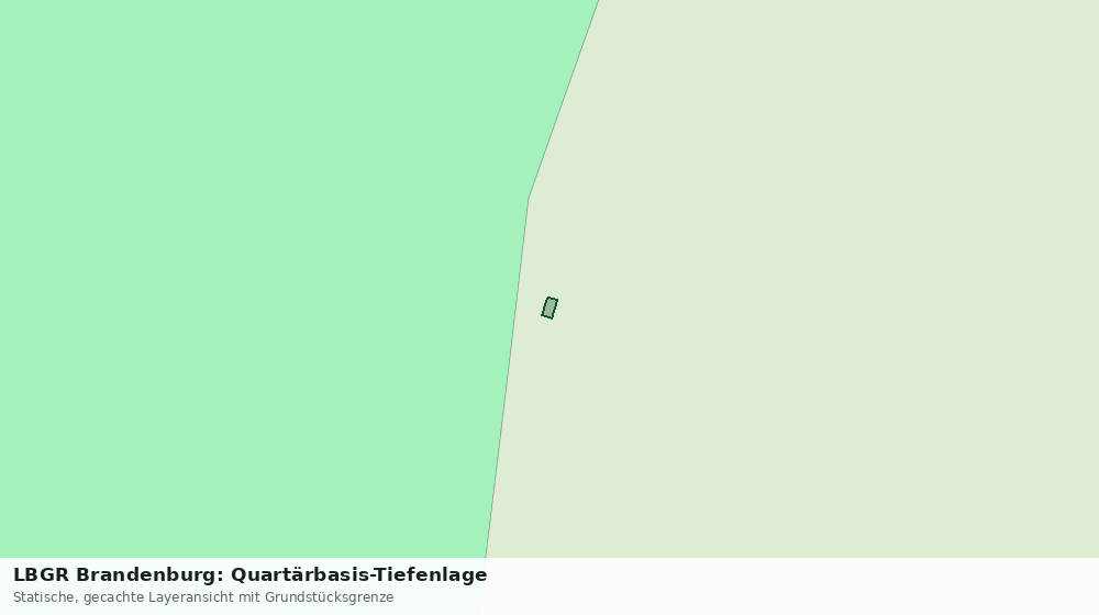Statische Kartenansicht: LBGR Brandenburg: Quartärbasis-Tiefenlage