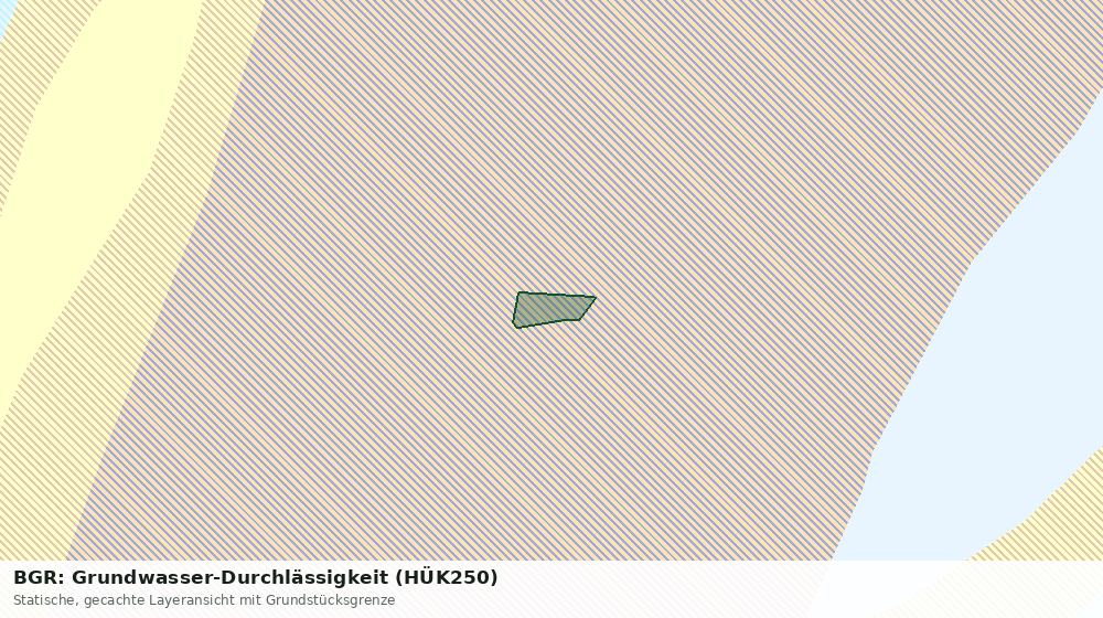 Statische Kartenansicht: BGR: Grundwasser-Durchlässigkeit (HÜK250)
