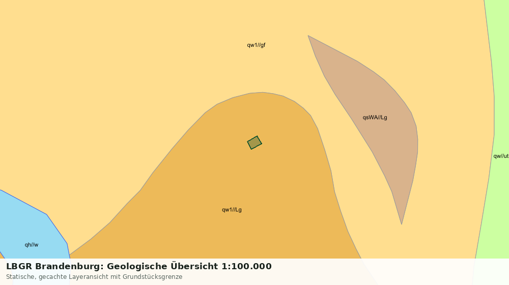 Statische Kartenansicht: LBGR Brandenburg: Geologische Übersicht 1:100.000