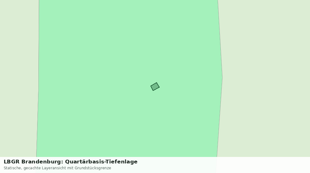Statische Kartenansicht: LBGR Brandenburg: Quartärbasis-Tiefenlage