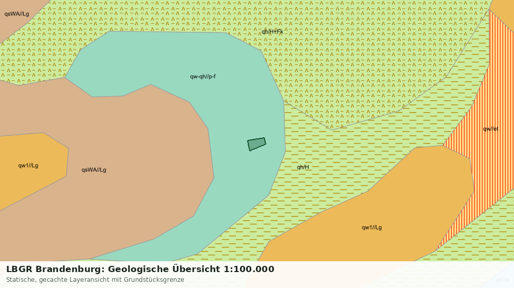 Statische Kartenansicht: LBGR Brandenburg: Geologische Übersicht 1:100.000