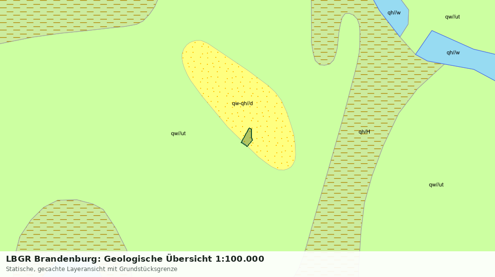 Statische Kartenansicht: LBGR Brandenburg: Geologische Übersicht 1:100.000
